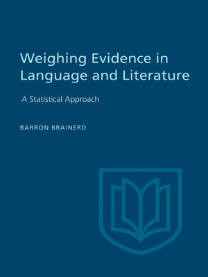 cover image of Weighting Evidence in Language and Literature
